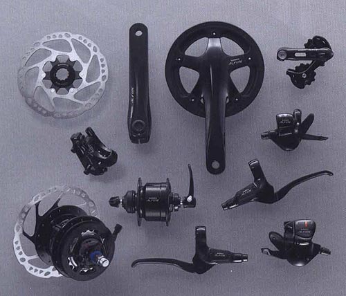 S500 (черный цвет). Компоненты серии Comfort. Велосипедные компоненты Shimano 2010 года.